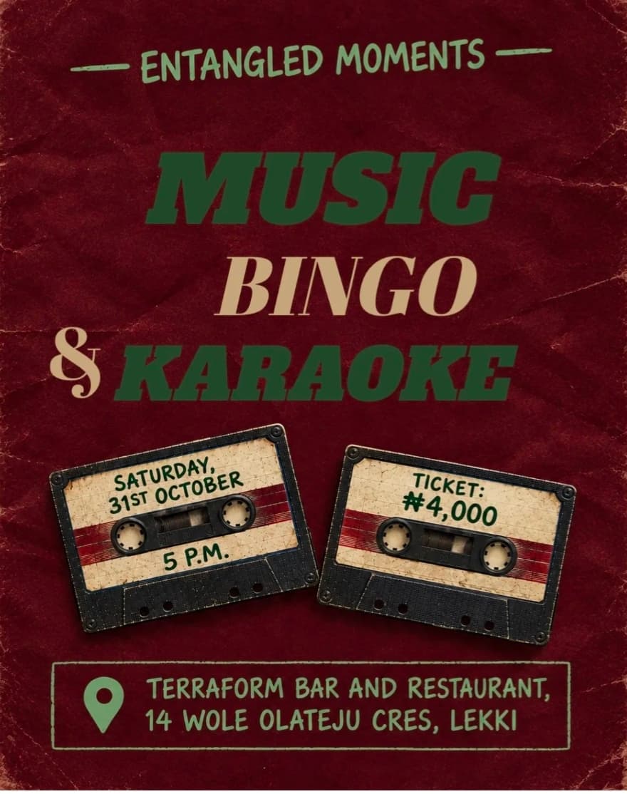Music Bingo & Karaoke by Entangled Moments